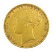 Queen Victoria 1880 gold full sovereign coin