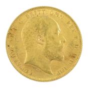 King Edward VII 1905 gold full sovereign coin