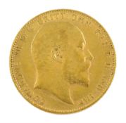 King Edward VII 1910 gold full sovereign coin