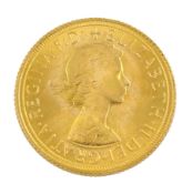 Queen Elizabeth II 1968 gold full sovereign coin