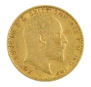 King Edward VII 1902 gold full sovereign coin