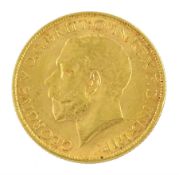 King George V 1916 gold full sovereign coin