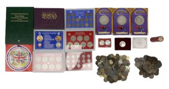 Coins including coinage of Great Britain 1970 proof set