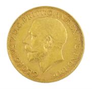 King George V 1926 gold full sovereign coin