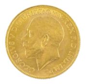 King George V 1919 gold full sovereign coin