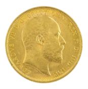 King Edward VII 1903 gold full sovereign coin