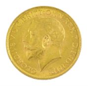 King George V 1927 gold full sovereign coin