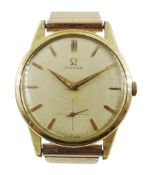 Omega gold-plated and stainless steel manual wind gentleman's wristwatch