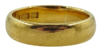 Early 20th century 22ct wedding band