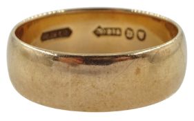 Early 20th century 9ct gold wedding band