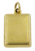 Early-mid 20th century 18ct gold hinged locket pendant