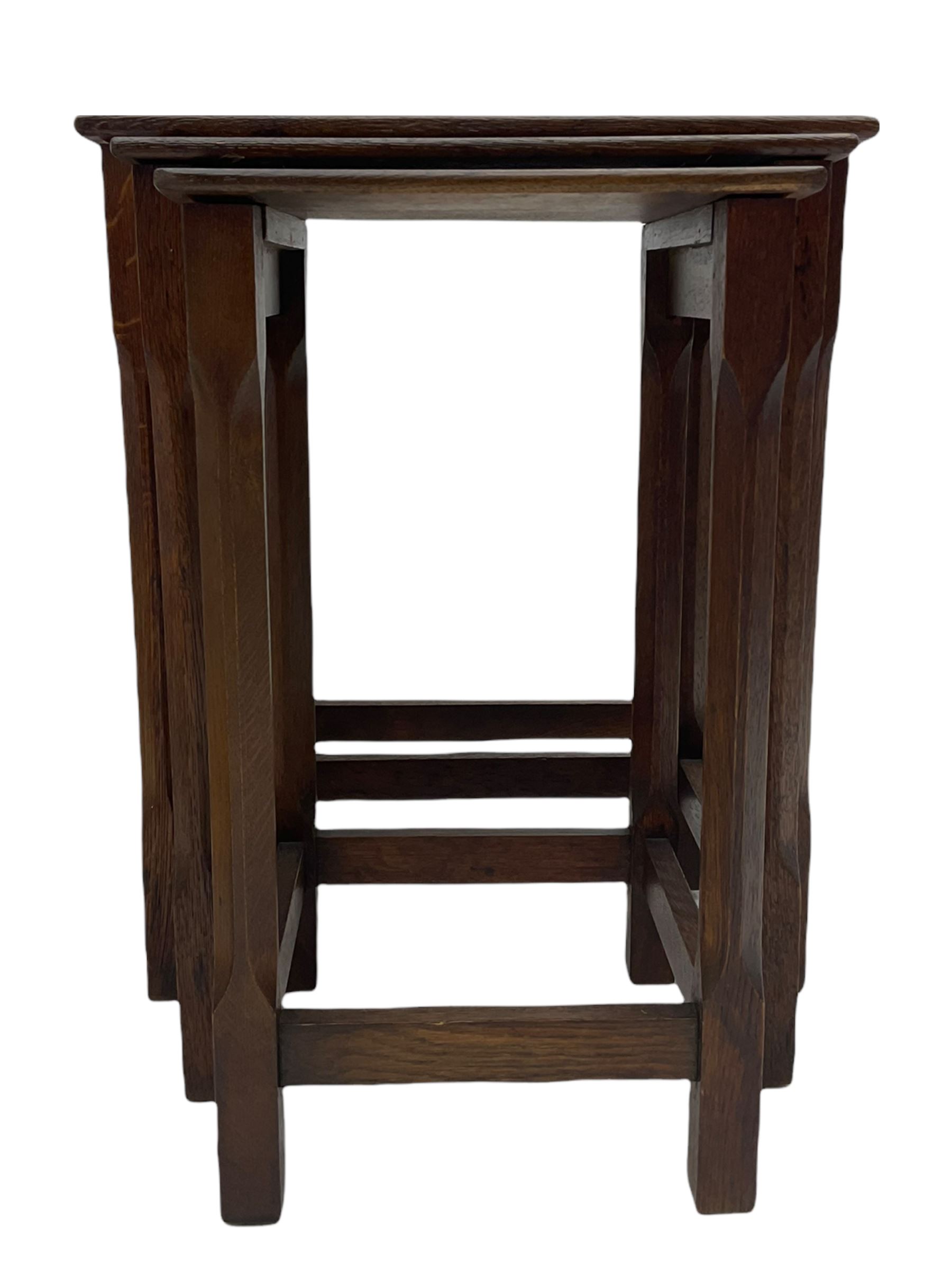 Oak two tier lamp table - Image 5 of 7