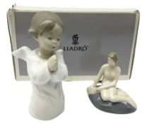 Lladro little angel praying 4538