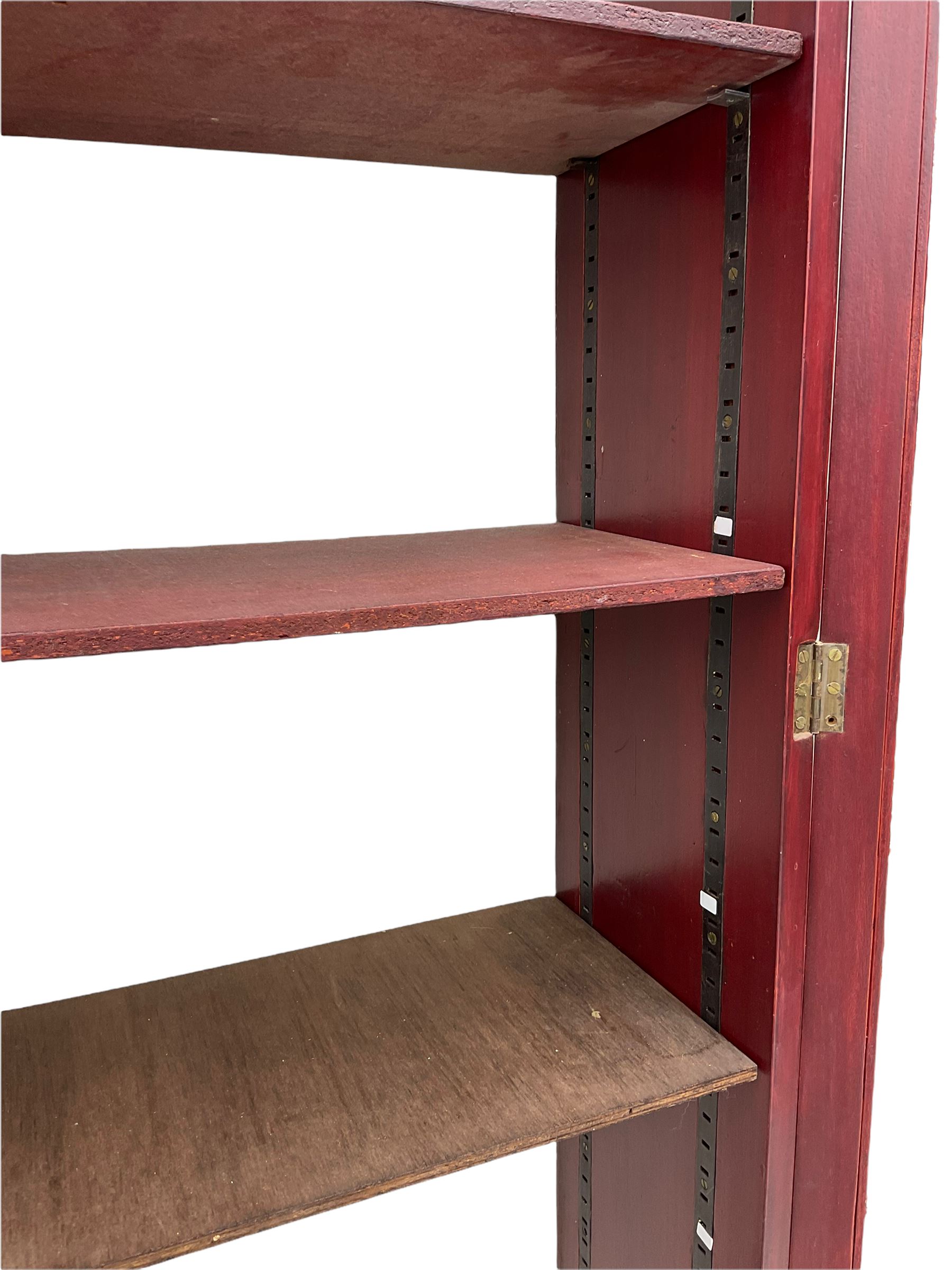20th century glazed shop display cabinet/bookcase - Image 5 of 6