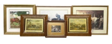 Collection of Equestrian related prints including 'Passion and Patience' after John Sargent Noble ma