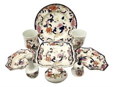 Group of Masons Ironstone Mandalay pattern wares