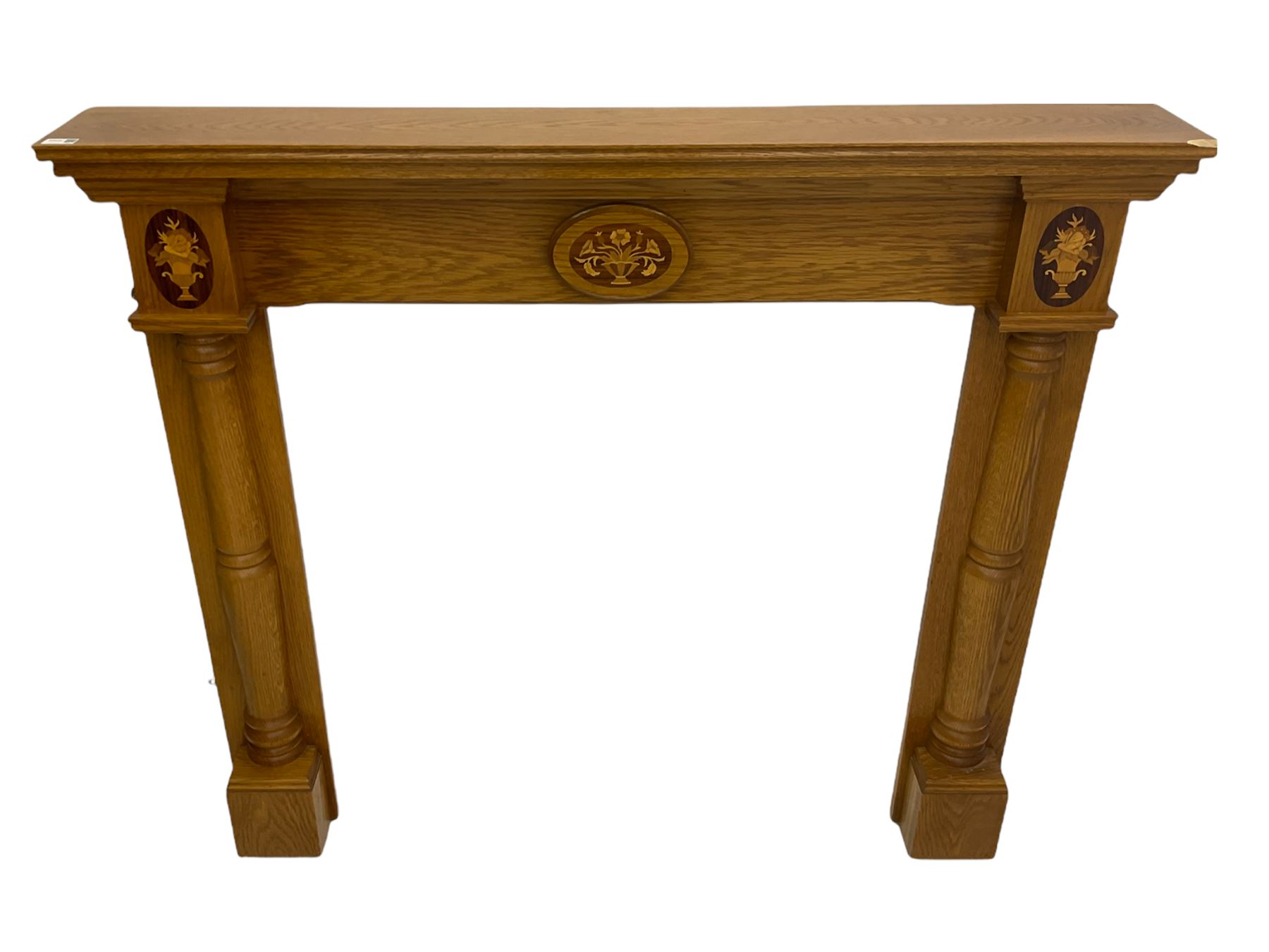 Light oak fire surround