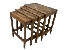 Hardwood nest of tables