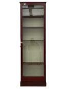 20th century glazed shop display cabinet/bookcase