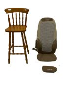 HoMedics Back massager and a bar chair