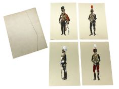 Set of four military prints by W.A Mann