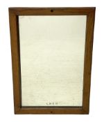 LNER wall mirror in wooden frame