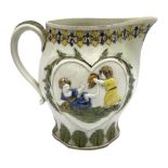 Early 19th century Prattware jug