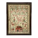 Victorian sampler by Emily Victoria