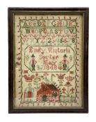 Victorian sampler by Emily Victoria