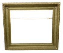 Rectangular wooden and moulded gilt frame