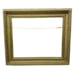 Rectangular wooden and moulded gilt frame