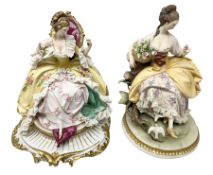 Two Capodimonte figures