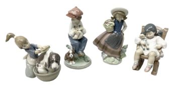 Four Lladro figures