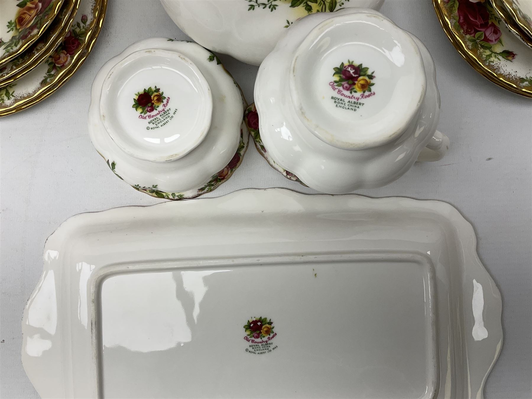 Royal Albert Old Country Roses pattern tea service - Image 3 of 5