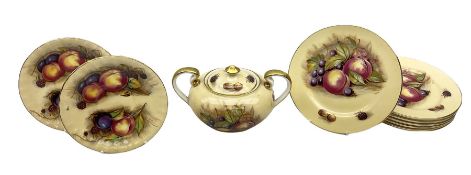 Aynsley Orchard Gold pattern teawares