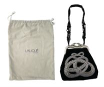 Lalique serpentine lined evening handbag