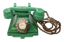 Jade green Bakelite telephone