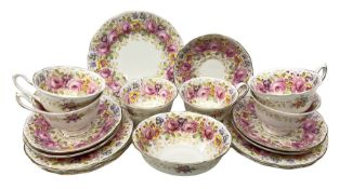 Royal Albert Serena pattern tea service