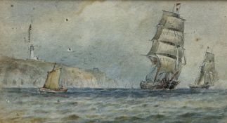 John Taylor Allerston (British 1828-1914): 'Flamborough Head' and 'Little Thornwick Flamborough'