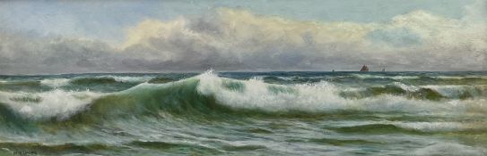 English School (Early 20th century): Waves Breaking near the Shore