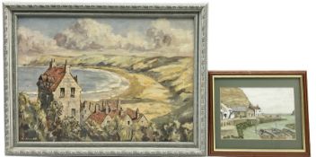 K Allan (British 20th century): Runswick Bay