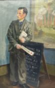 English School (early 20th century): 'Wartime Newsvendor'