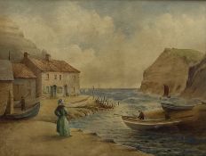 T Wild (British 19th century): Staithes