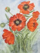 After Theodore Major (British 1908-1999): 'Oriental Poppies'