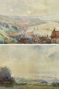 Edith Firth (British early 20th century): 'Whitby Looking up the Esk' and a companion view