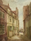 Robert Clarkson (British 1857-1924): 'Porritt's Lane Sandside Scarborough'