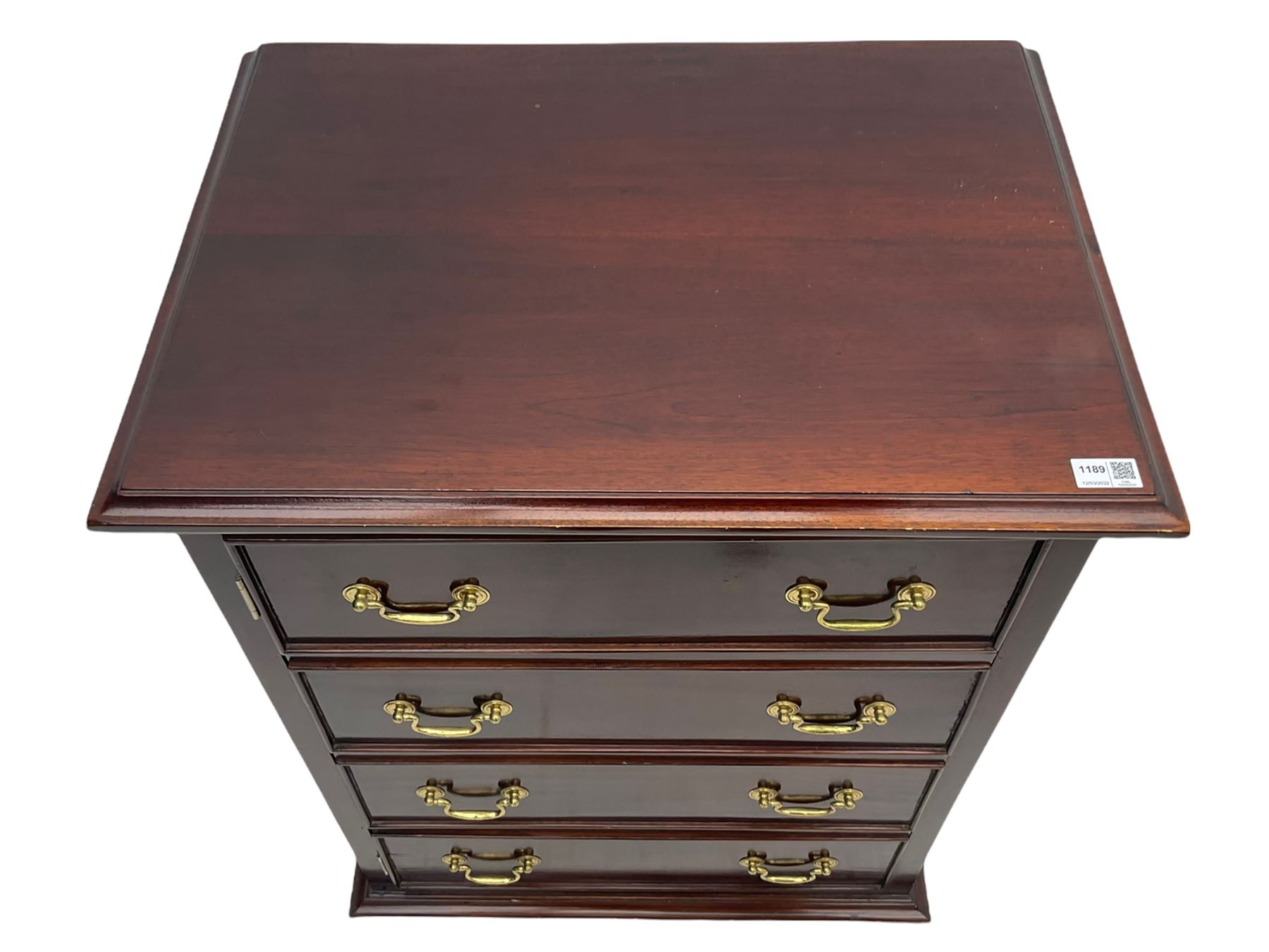 Georgian style mahogany chest cabinet - Image 6 of 6
