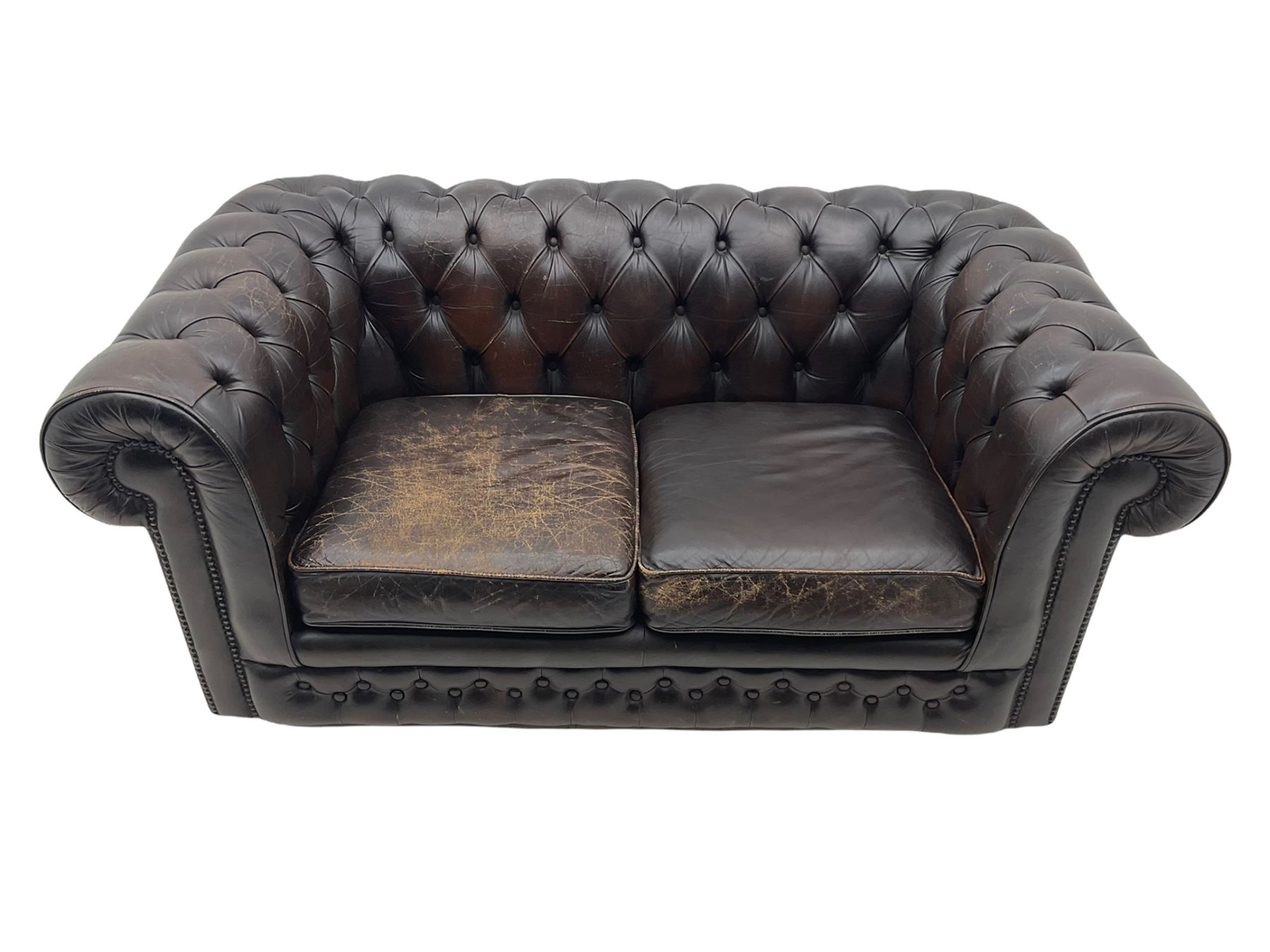 Chesterfield two seat sofa - Image 4 of 8