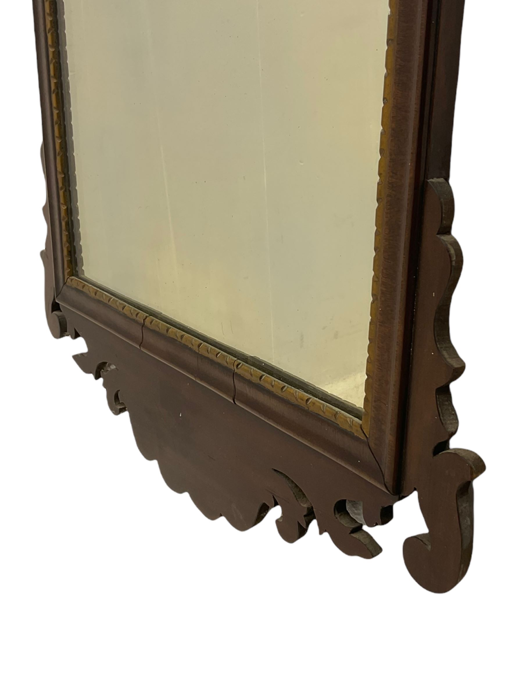 Chippendale style mahogany wall mirror - Image 4 of 7