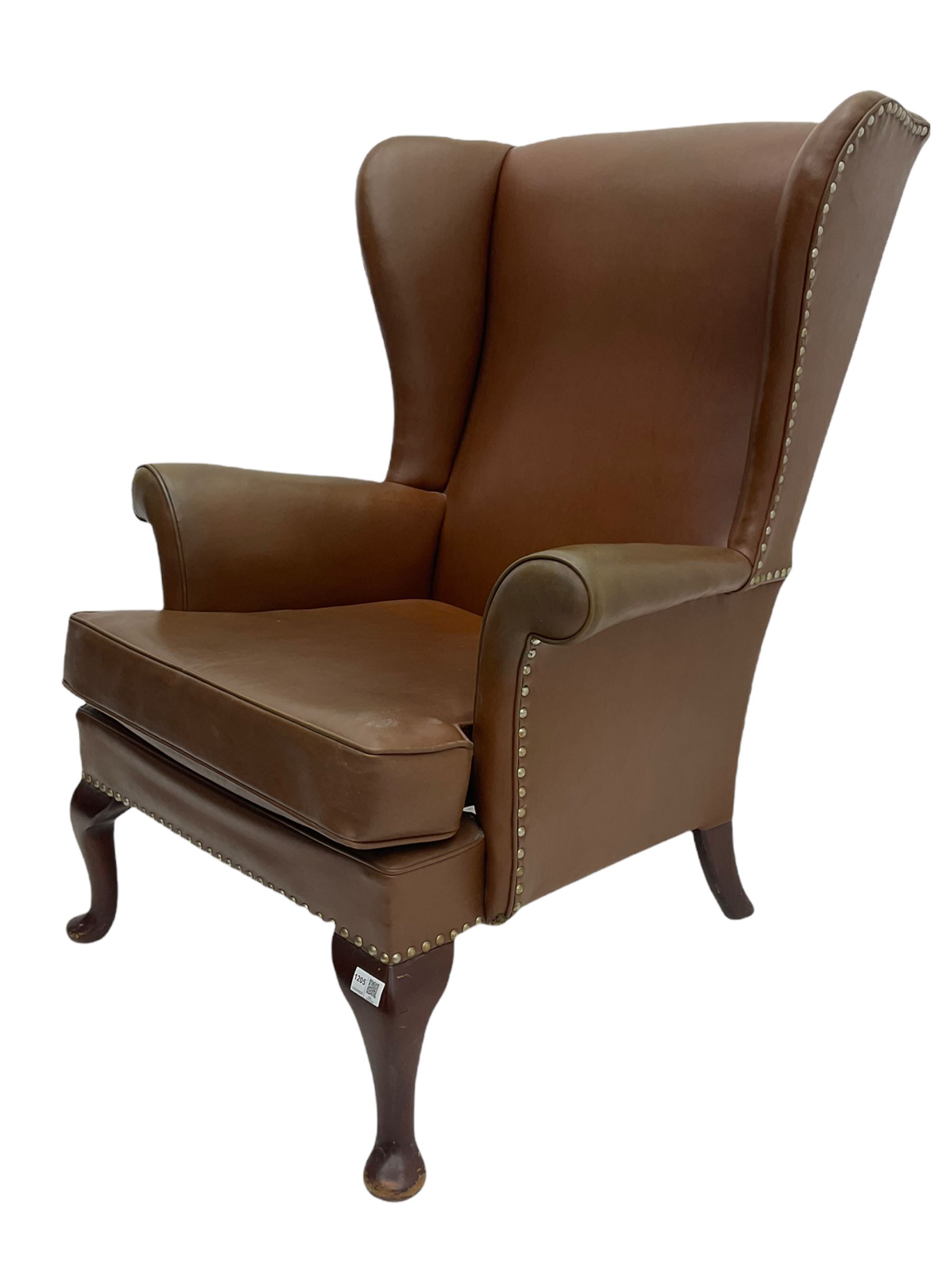 Parker Knoll - mid-20th century wing back armchair - Image 3 of 5